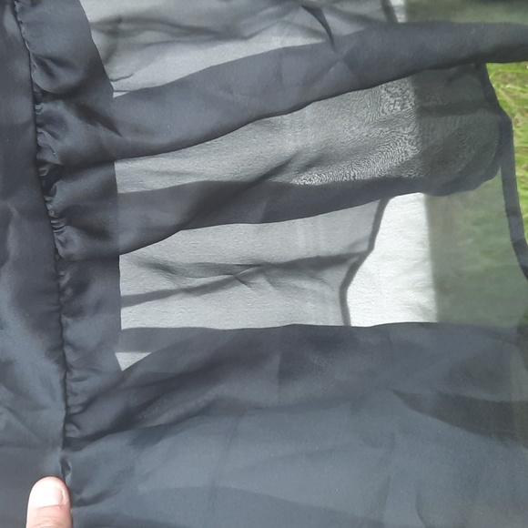 Wild Fable Women's Organza Midi Babydoll Dress, Black - Picture 9 of 16